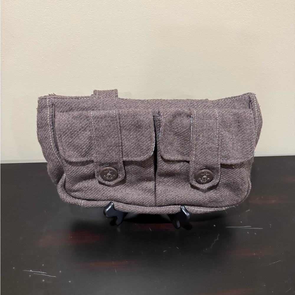 Abercrombie & Fitch Wool Brown Shoulder Bag
